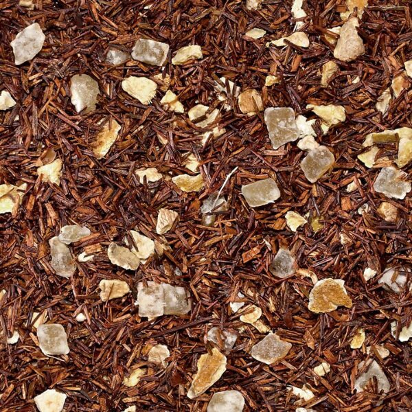 Rotbusch Ingwer Zitrone – loser Rotbuschtee mit kandierten Ingwerstücken und Zitronenschale