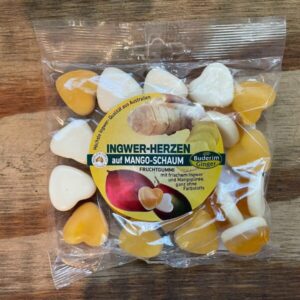 Ginger Hearts on Mango Foam